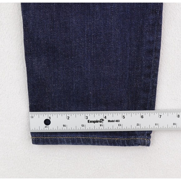 Peter Millar Jeans Mens 35x30 Blue Crown Crafted Vintage Washed 5 Pocket Denim - Picture 13 of 14